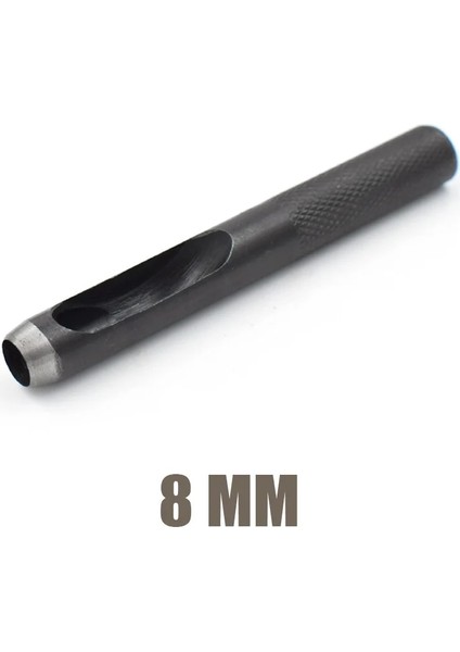 8mm Tarzı Etal Yüksek Karbonlu Çelik Yuvarlak Delik Delici Kuşgözü Aleti.dıy El Yapımı Kemer Deri Yumruk Kesme Dikiş Zanaat Yamaları. (Yurt Dışından)