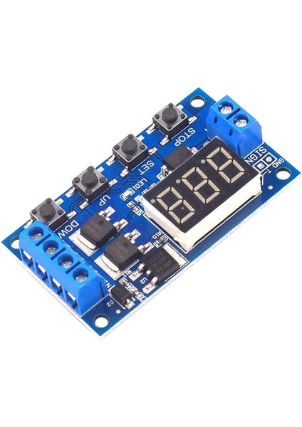 Dc 12V 24V LED Işık Dijital Zaman Gecikmesi Zamanlama Geciktirme Rölesi Anahtarı Devre Çift Mos Tüp Kontrol Panosu Modülü (Yurt Dışından)