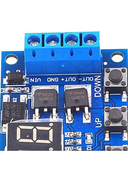 Dc 12V 24V LED Işık Dijital Zaman Gecikmesi Zamanlama Geciktirme Rölesi Anahtarı Devre Çift Mos Tüp Kontrol Panosu Modülü (Yurt Dışından)