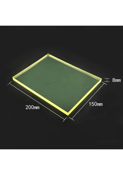 200X150X8MM Tarzı Leathercraft Delme Pedi Kauçuk Dilsiz Kurulu Kesme Delik Delme Damgalama Aracı Masa Koruyucu Mat Zanaat Saydam. 8 cm (Yurt Dışından)
