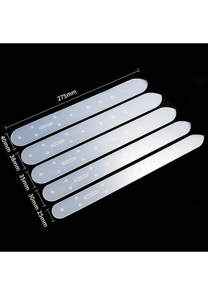 Beyaz Stil Et Dıy Plastik Kemer Tokası Kafa Sonu Yönlü Delme Şablonu Deri El Sanatları Şablon Kemer Konumlandırma Delme Aracı (Yurt Dışından)