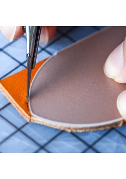 Beyaz Stil Et Dıy Plastik Kemer Tokası Kafa Sonu Yönlü Delme Şablonu Deri El Sanatları Şablon Kemer Konumlandırma Delme Aracı (Yurt Dışından) fırsatları