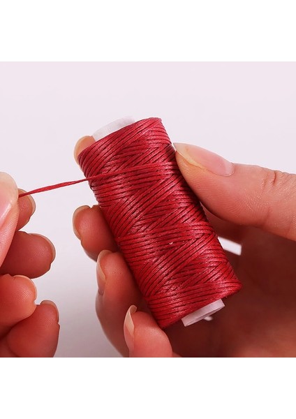 No.1 Stili El Dikiş Mumlu Iplik Düz Mumlu Dikiş Hattı Kalınlığı Deri Için Mumlu Iplik Deri El Sanatları Için Mumlu Kordon (Yurt Dışından) modelleri