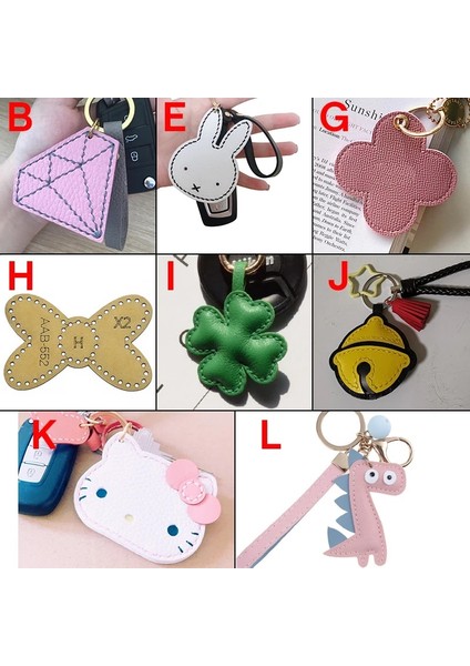 E Tarzı Deri Diy El Aletleri Kraft Kağıt Kalıp Şablon Anahtarlık Kolye Kolye Dikiş Elle Çizilmiş Tasarım Çizim Hediye Yapımı (Yurt Dışından)
