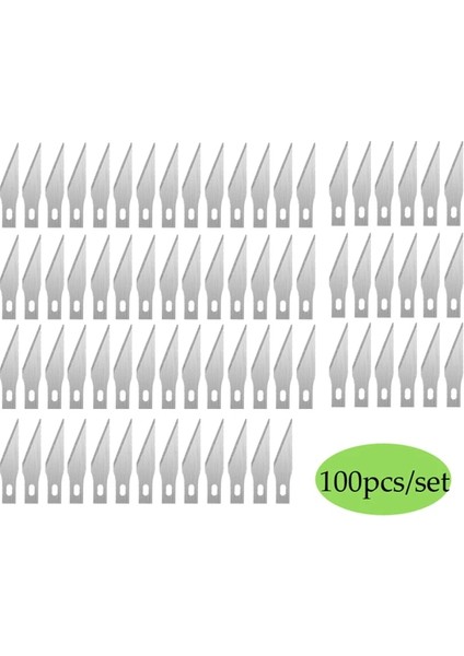 100 Adet Tarzı Adet Bıçakları Paslanmaz Çelik Gravür Bıçak Bıçakları Metal Bıçak Ahşap Oyma Bıçağı Yedek Cerrahi Neşter Zanaat Araçları (Yurt Dışından)