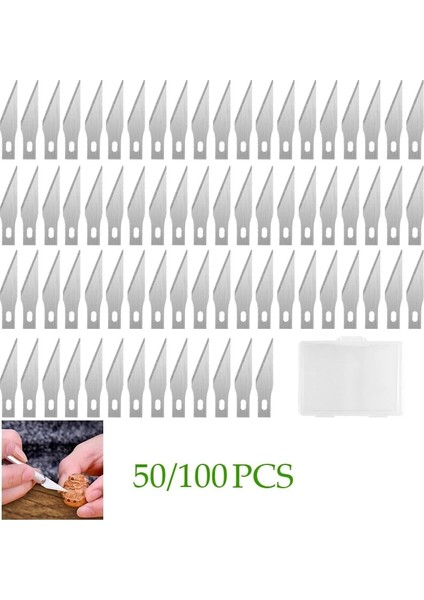 100 Adet Tarzı Adet Bıçakları Paslanmaz Çelik Gravür Bıçak Bıçakları Metal Bıçak Ahşap Oyma Bıçağı Yedek Cerrahi Neşter Zanaat Araçları (Yurt Dışından) fiyatları