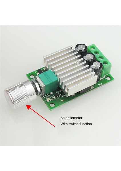 Dc 12V - 24V 10A Yüksek Güçlü Pwm Dc Motor Hız Kontrol Cihazı Hız Sıcaklığını ve Karartmayı Düzenler (A) (Yurt Dışından)
