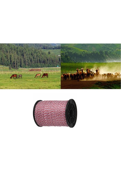 Ultra Düşük Direnç Tel 500 M Elektrikli Çit Domuz At Sığır Koyun Hayvan Çit Için Elektrikli Halat (Yurt Dışından) fiyatları
