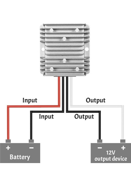 Dc/dc Dönüştürücü Regülatör 24V Adım Aşağı 12V 20A 240W Golf Arabası Düşük Voltaj Redüktör Buck Transformatör Su Geçirmez (Yurt Dışından)