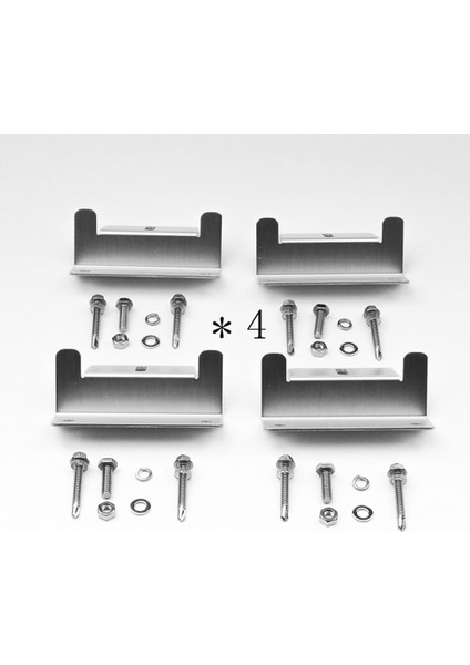 4 Adet Set Deniz Rv Ev Tekne Z-Şekilli Metal Montaj Braketleri Güneş Braketi Fotovoltaik Panel Braketi (Yurt Dışından) fırsatları