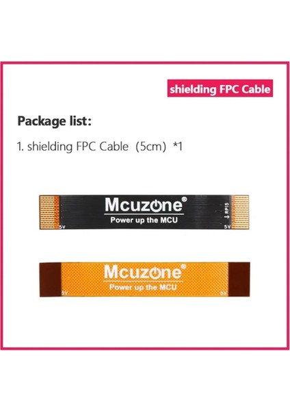 Mcuzone 16PIN 0,5 mm Aralıklı Fpc Ekranlı Kablo, Raspberry Pi 5 Için, Ekranlama ve Pcıe Diferansiyel Çift Empedans Kontrolü ile (Yurt Dışından)