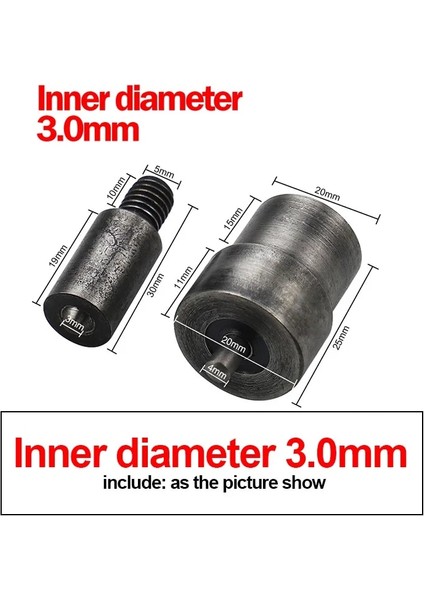 3mm Tarzı Qjh El Basın Düğmesi Kurulum Makinesi Manuel Pres Grommet Kuşgözü Yükleyici Araçları Çıtçıt Metal Kalıp Dilsiz Zanaat Aracı (Yurt Dışından)