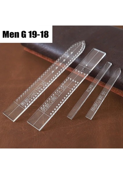 ERKEK-G19-18-1SET Tarzı Deri El Sanatları Araçları Şeffaf Akrilik Saat Kayışı Şablonu Ev Dıy Malzemeleri Saat Kayışı Kalıp Erkekler ve Kadınlar (Yurt Dışından)