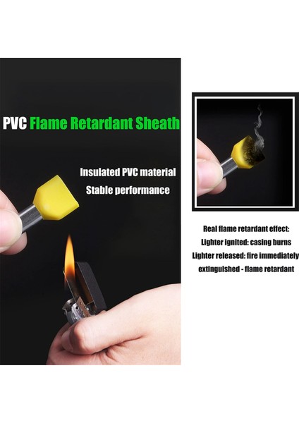 Çift Telli Yüksük Kiti, 500 Adet Tel Yüksük Terminalleri, Yalıtımlı Yüksük Sıkma Pimi Terminalleri, Kordon Pimi Uç Terminali (Yurt Dışından) fırsatları