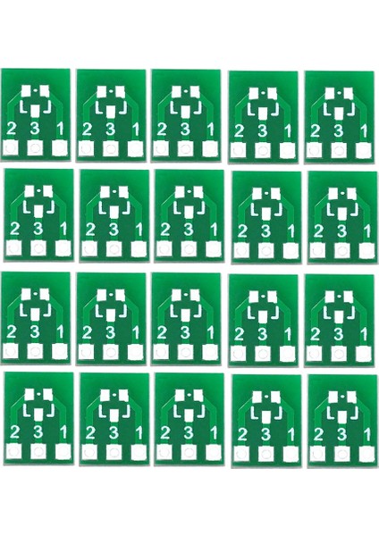 20 Adet SOT23 SOT23-3 Dönüş Sıp3 Çift Taraflı Smd Dönüş Dıp Sıp3 Adaptör Dönüştürücü Plaka Sot Sıp Ic Soket Pcb Kartı Dıy Kiti (Yurt Dışından)