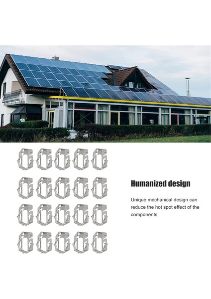 50PCS Pv Güneş Paneli Montaj Braketi, Tüm Çerçeve Yükseklikleri Için Metal Toka, Güneş Panelleri Çatı Için Güneş Panelleri Braketi (Yurt Dışından) modelleri