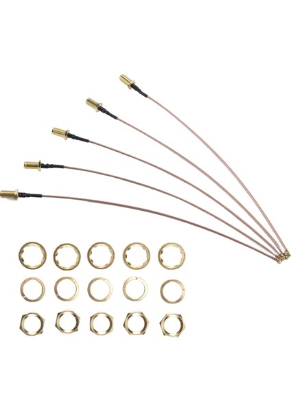 5 Adet Sma Konnektör Kablosu Dişi - Ufl/u.fl/ıpx/ıpex Rf Veya No Konnektör Koaksiyel Adaptör Montajı RG178 Kablo (Yurt Dışından) modelleri