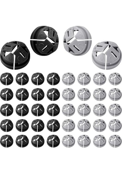 100 Adet Push-In Kablo Konnektörleri, 3/8 Inç Push-In Konnektör Düğmesi Romex 1/2 Inç Knockout'lar Için Push-In Nm Kablo Kelepçeleri (Yurt Dışından)