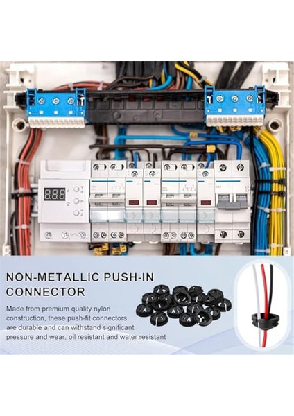 100 Adet Push-In Kablo Konnektörleri, 3/8 Inç Push-In Konnektör Düğmesi Romex 1/2 Inç Knockout'lar Için Push-In Nm Kablo Kelepçeleri (Yurt Dışından) modelleri