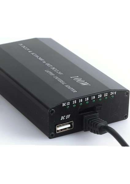 Evrensel 5V-24V Ac Güç Adaptörü Ayarlanabilir Araç Ev Şarj Cihazı USB5V Güç Kaynağı 100W 5A Dizüstü Bilgisayar ile 34 Adet Dc Konnektörü (Yurt Dışından)