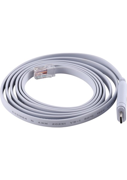 USB To Tip C Konsol Yapılandırma Kablosu Tip C - RJ45 Seri Yönlendirici Hata Ayıklama Kablosu (Yurt Dışından)