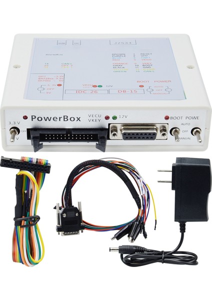 K-Tm Flash Için J-Tag Via J2534 Works Flash Ecu-Soft Obd Ecu Programlayıcı Güç Kutusu 3 Anahtar Çalıştırma Abd Fişi (Yurt Dışından)