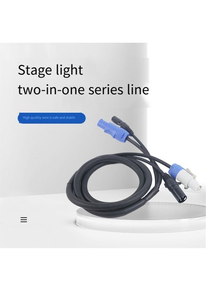 Dmx Powercon Kablo Kombinasyonu Powercon Fişi ve Dmx Xlr Sinyal Hattı Işık Güç Bağlantısı Sinyal Geçişi (A) (Yurt Dışından) fiyatları