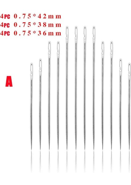 Bir Stil Adet Kör Iğne Yaşlı Iğne Tarafı Delik El Ev Dikiş Paslanmaz Çelik Dikiş Gereksiz Diş Açma Elbise Dikiş (Yurt Dışından)