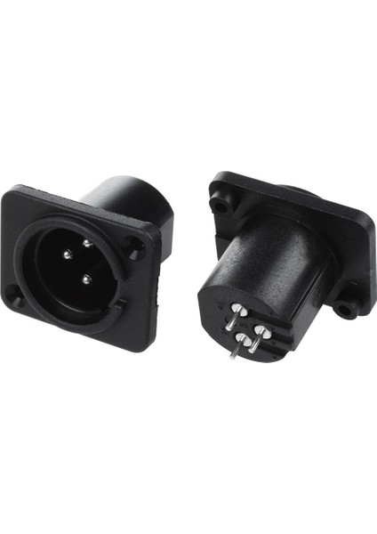 Xlr Erkek Fiş Düz Terminal Panele Monte Konnektör 10 Adet (Yurt Dışından) fiyatları