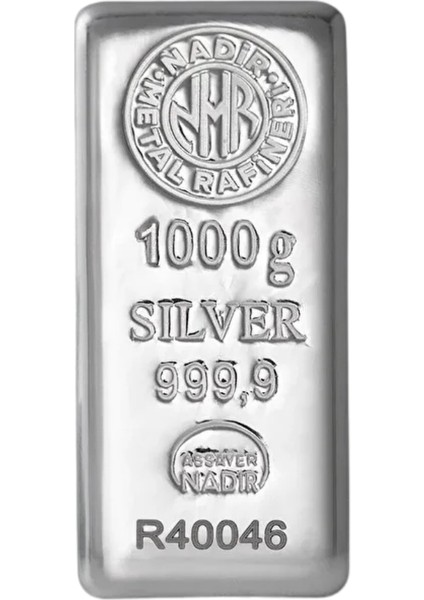 1000 gr 999 Milyem Nadirgold Gram Gümüş