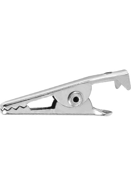 100 Adet 1.06IN / 27MM Mini Metal Timsah Klipler, Timsah Kelepçeleri Gümüş Ton Nikel Kaplama Test Hattı Yaylı Kelepçeler. (Yurt Dışından)