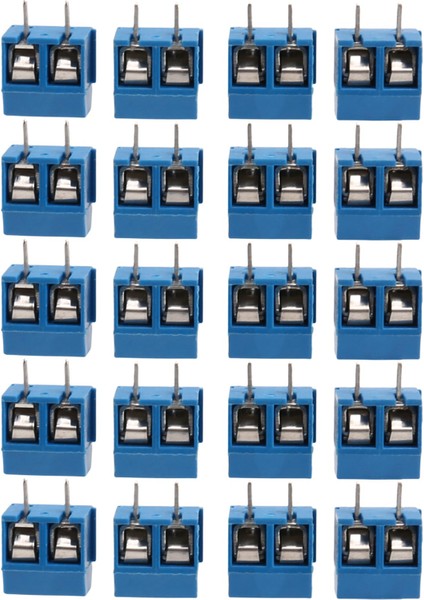 2-Pin Vidalı Terminal Bloğu Konnektörü 5.08MM Pitch Panel Pcb Montajı, 20 Adet (Yurt Dışından)