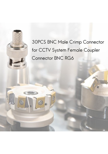 30 Adet Bnc Erkek Sıkma Konnektörü Cctv Sistemi Için Dişi Bağlantı Konnektörü Bnc Rg6 (Yurt Dışından) fırsatları