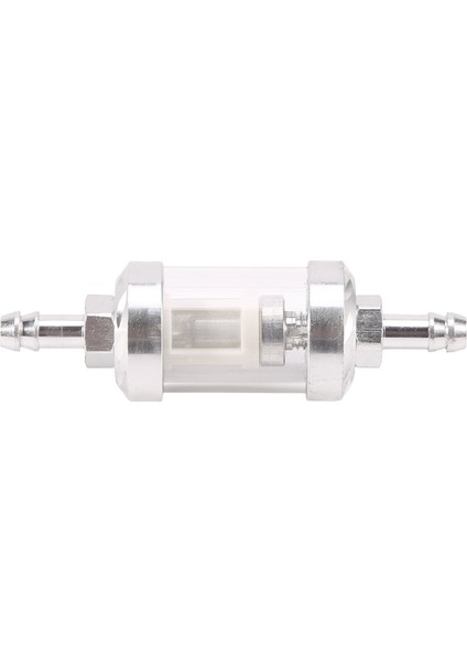 Evrensel Krom Cam Yakıt Benzinli Ham Petrol Motoru Inline Filtre 5/16 "8mm Gümüş Motosikletler Için (Yurt Dışından)