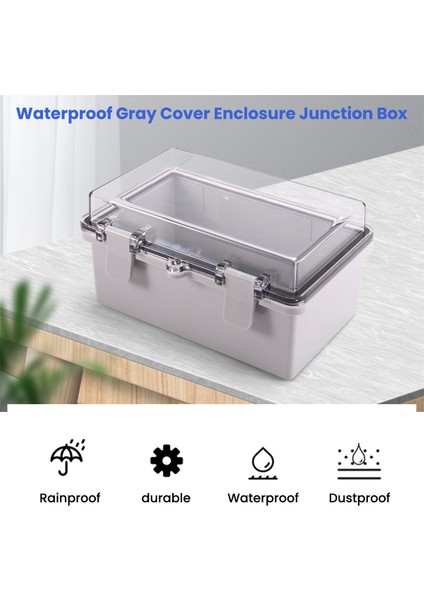 Su Geçirmez Gri Kapak Muhafaza Bağlantı Kutusu Abs Plastik Dış Mekan Su Geçirmez Elektrik Kutusu Bağlantı Kutusu 210X130X110MM (Yurt Dışından) fırsatları