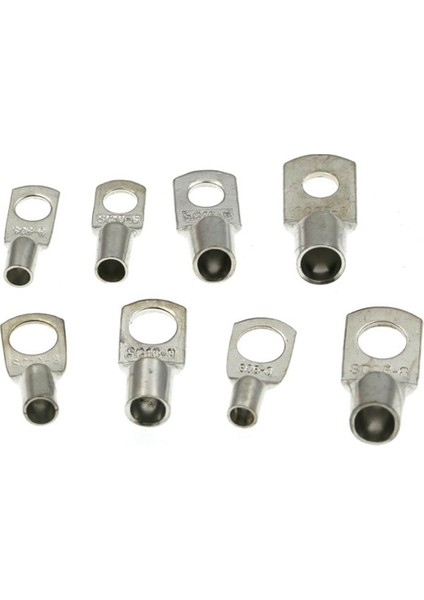 60 Adet Cıvata Deliği Kalaylı Bakır Kablo Pabuçları Akü Terminalleri Seti Tel Terminalleri Konektörü SC10-6 SC16-8 SC25-8, Gümüş (Yurt Dışından) fiyatları