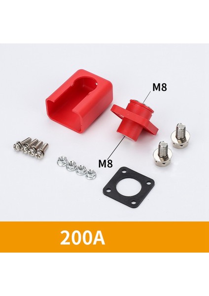 2 Adet 200A Enerji Depolama Lityum Pil Terminali Yüksek Akım Lityum Pil Bakır Terminal Konnektörü (Yurt Dışından) fiyatları