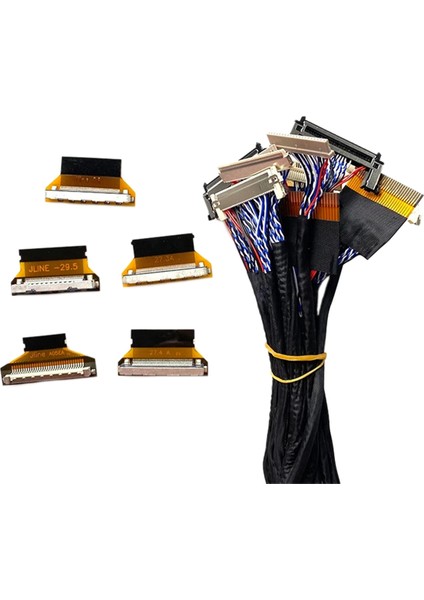 21 Adet Lvds Ekran Kablosu Kiti 5 Adet Kablo Adaptörü 10-65 Inç Ekran Onarım Fpc Ekran Test Cihazı (Yurt Dışından)