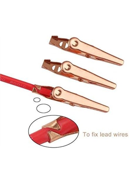 20 Adet Bakır Timsah Elektrikli Klips Yumuşak Yalıtımlı Kapak Elektrik Testi Timsah Klips Timsah Jumper Elektrikli Test Klipsleri (Yurt Dışından) fırsatları