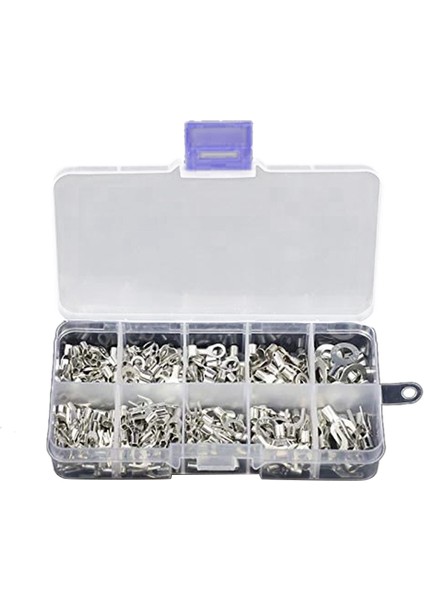 320 Adet 10 In 1 Terminaller Yalıtımsız Halka Çatal U Tipi Pirinç Terminaller Ürün Çeşitliliği Kiti Kablo Tel Konnektörü Sıkma Kürek (Yurt Dışından)