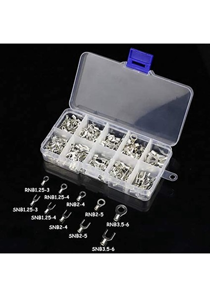 320 Adet 10 In 1 Terminaller Yalıtımsız Halka Çatal U Tipi Pirinç Terminaller Ürün Çeşitliliği Kiti Kablo Tel Konnektörü Sıkma Kürek (Yurt Dışından) fırsatları