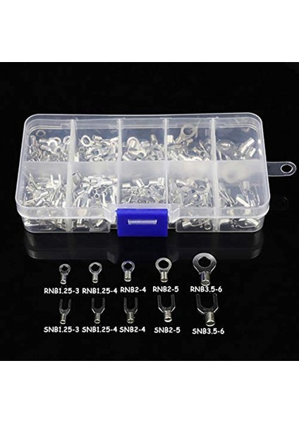 320 Adet 10 In 1 Terminaller Yalıtımsız Halka Çatal U Tipi Pirinç Terminaller Ürün Çeşitliliği Kiti Kablo Tel Konnektörü Sıkma Kürek (Yurt Dışından) indirimleri