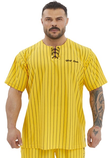 Oversize Pamuk Tişört, Bağcıklı Rag Top Big Sam 3371