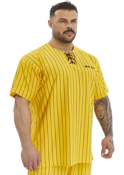 Oversize Pamuk Tişört, Bağcıklı Rag Top Big Sam 3371 fırsatları