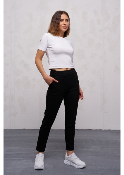 Kadın Çift Cepli Duble Paça Eşofman Altı -2629