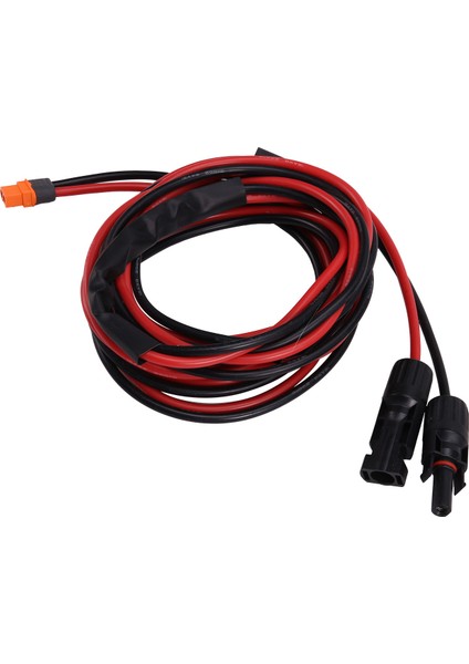 Güneş Konnektörü XT60I- F Adaptörü 12AWG Kablo Bağlantısı Güneş Paneli Şarj Kablosu Teli Güneş Jeneratörü Için 3 Metre (Yurt Dışından)