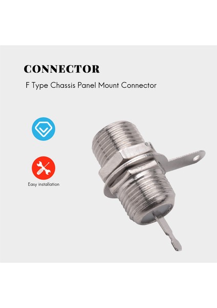 5 Adet F Tipi Panel Montajlı Soket Dişi Jack Lehim Konnektör Adaptörü (Yurt Dışından) modelleri