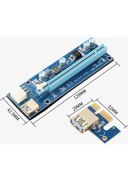 Harici Uzatma Kablosu 1x Ila 16X Adaptör Kartı VER009S 1 Için 4 Harici Grafik Kartı Pcı-E (Yurt Dışından) fırsatları