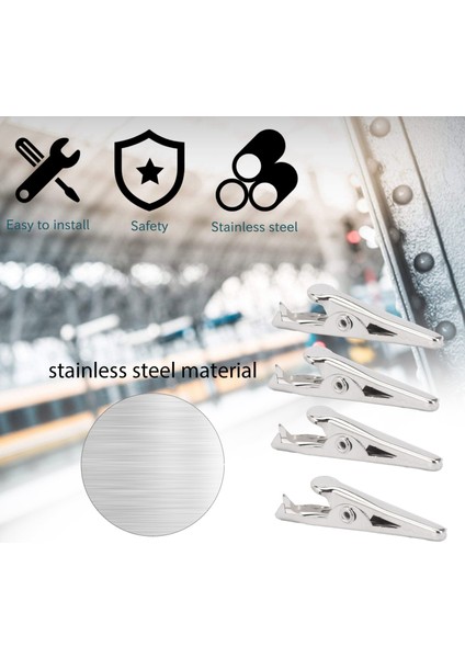 50 Adet Gümüş Ton Metal Timsah Klip Timsah Kelepçeleri (Yurt Dışından) fırsatları