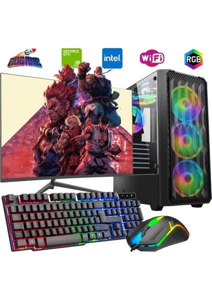 I5 13400F 16GB Ddr4 1tb M2 4gb GTX1650 24" Monitörlü Oyun Bilgisayarı